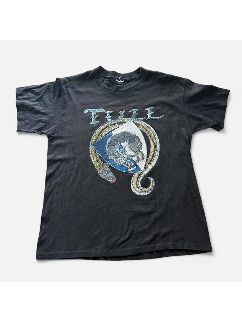 RARE Vintage 1987 JETHRO TULL Rock T-Shirt Here And There